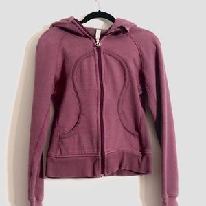 LULULEMON Purple Striped Scuba Sweater